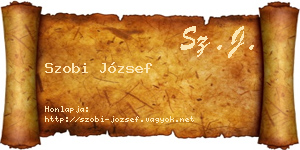 Szobi József névjegykártya